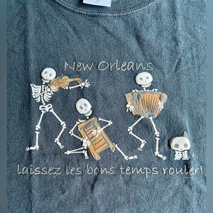 New Orleans Skeleton Boys T-Shirt - Size Small